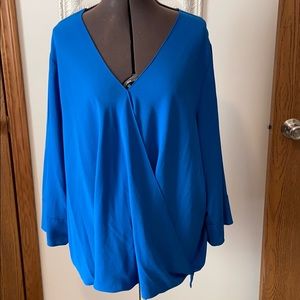 Investments royal blue blouse